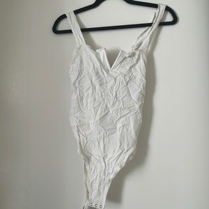 Free People white tank bodysuit